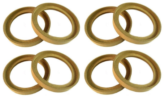 4 Pair 6.5" MDF Speaker Ring Recess With Bezel Mounting Spacer RING-6.5BZ