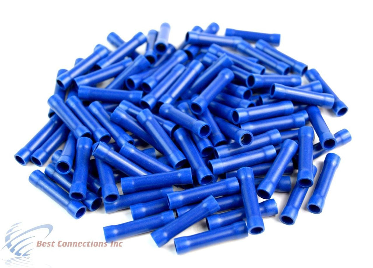 300 PCS Red Blue Yellow Vinyl Butt Connector 22-10 Gauge 12V Electrical Install