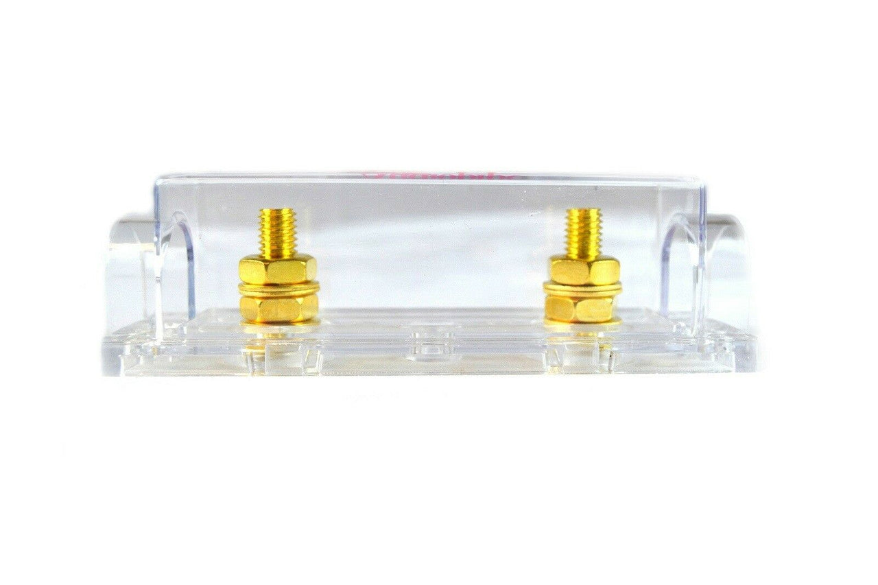 5 Pack of Audiopipe Heavy Duty ANE ANL 24 Kt Gold Finish Fuse Holder Block CQ-1100