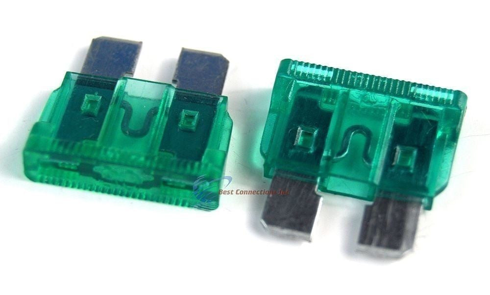 ATC Fuses / Blade Fuses / ATO Fuses / Automotive Fuses 30 Amp 100 Pieces