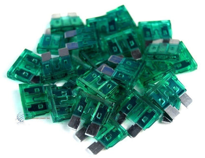 ATC Fuses / Blade Fuses / ATO Fuses / Automotive Fuses 30 Amp 100 Pieces