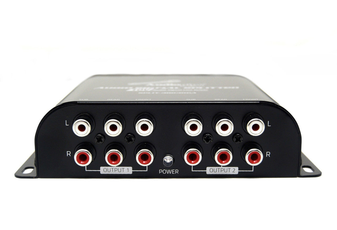 3 Way Cross Over Line Driver Split-3003RCA 10V Front Rear Sub Amplifier 9 Output