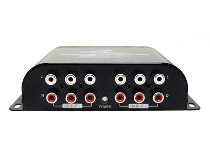 3 Way Cross Over Line Driver Split-3003RCA 10V Front Rear Sub Amplifier 9 Output