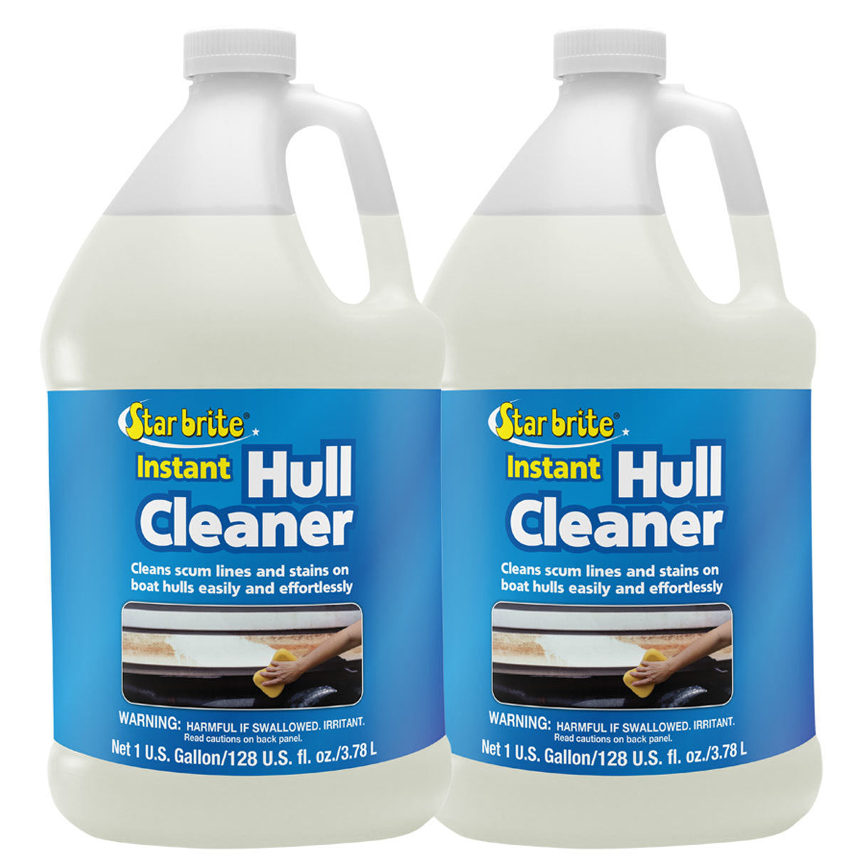 2-Pack Star Brite Instant Hull Cleaner 1 Gal. Cleans Boat Scum Lines and Stains