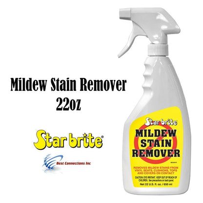 StarBrite Mildew Stain Remover 22oz Spray Bottle Cleaner Removes Stains on Contact 085616