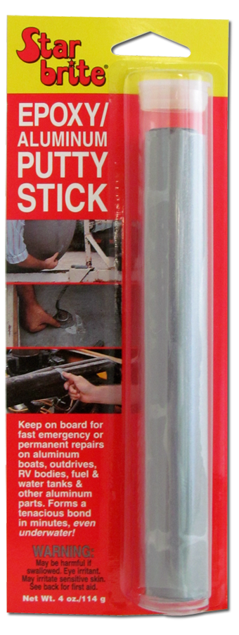 Star Brite Epoxy Aluminum Putty Stick Permanent Emergency Repairs 087004