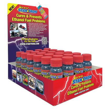 Star Tron 24 Pack Display Enzyme Fuel Treatment Small Engine Formula 1 oz each