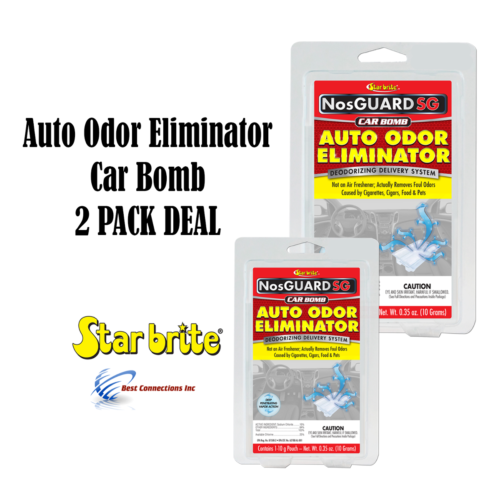 2 PACK Auto Odor Eliminator Control System Car Bomb Tobacco Smell StarBrite