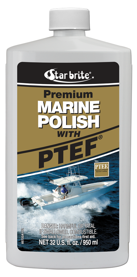 StarBrite Premium Marine Polish - Maximum UV Protection & High Gloss Finish - UV Inhibitors Stop Fading, Chalking & Oxidation While Repelling Water, Stains & Marine Deposits - 2 Pack