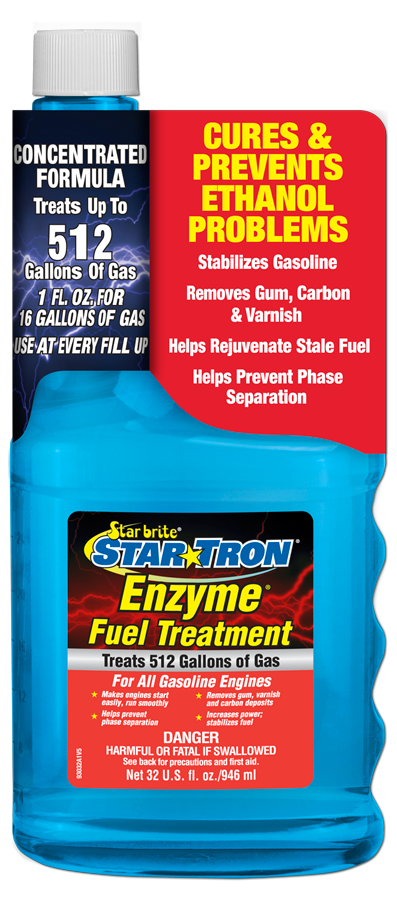 STAR BRITE Star Tron Enzyme Fuel Treatment 93032 Concentrated Formula 32 Oz Treats 512 Gallons Blue