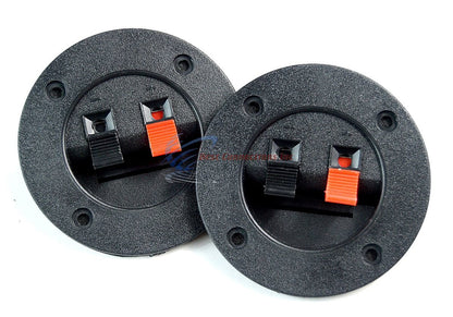 5 Pack Audiopipe Round Push Spring Terminal Cup Connector Speaker Subwoofer