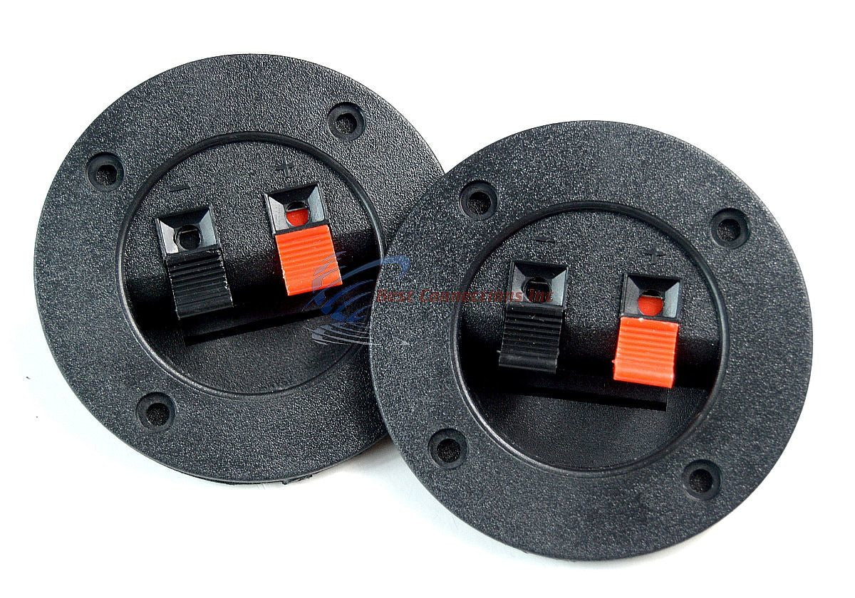 10 PACK SPEAKER ROUND BOX SPEAKER TERMINAL CUP SPRING POST SUBWOOFER SPEAKER BOX