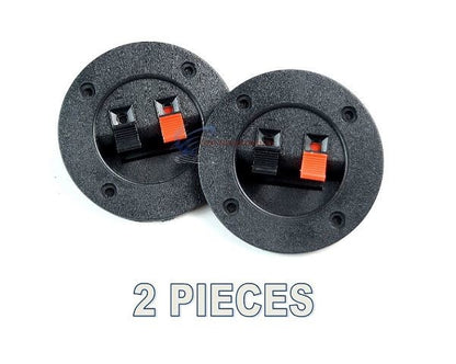 2 PACK  SPEAKER ROUND BOX SPEAKER TERMINAL CUP SPRING POST SUBWOOFER SPEAKER BOX